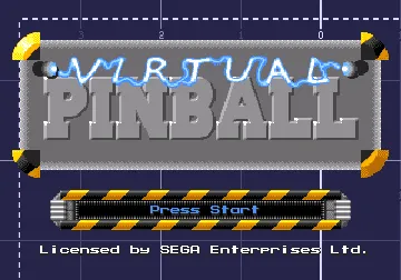 Virtual Pinball (USA, Europe) screen shot title